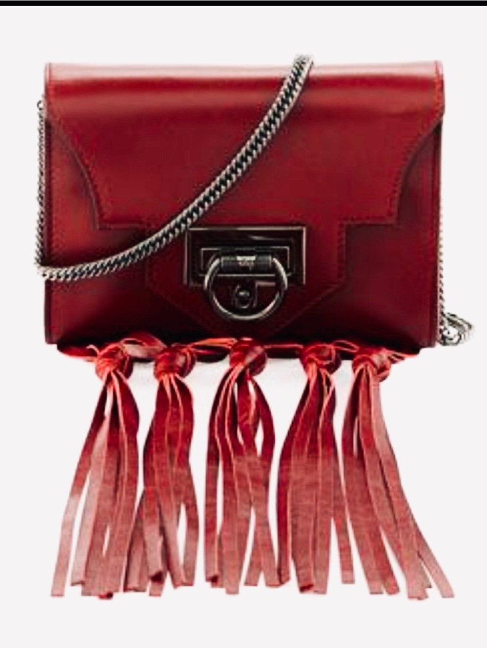Reece Hudson Rider Mini Fringe Crossbody Bag. Give Elevated “Motorcycle Babe”!